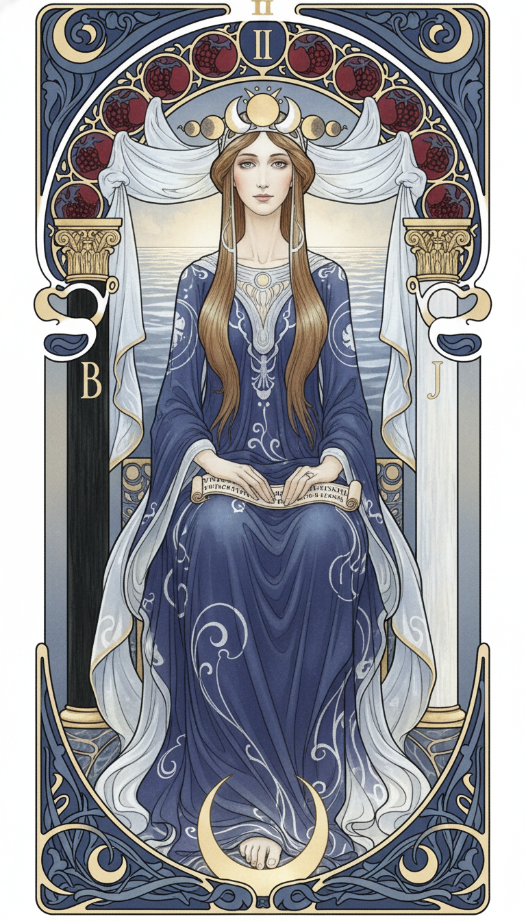 The High Priestess tarot card
